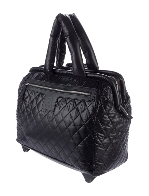 chanel trolley bag|chanel coco rolling case.